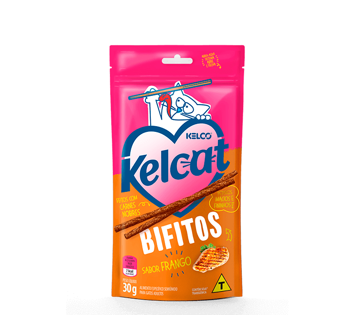 Kelcat Snack Bifitos Frango 30g