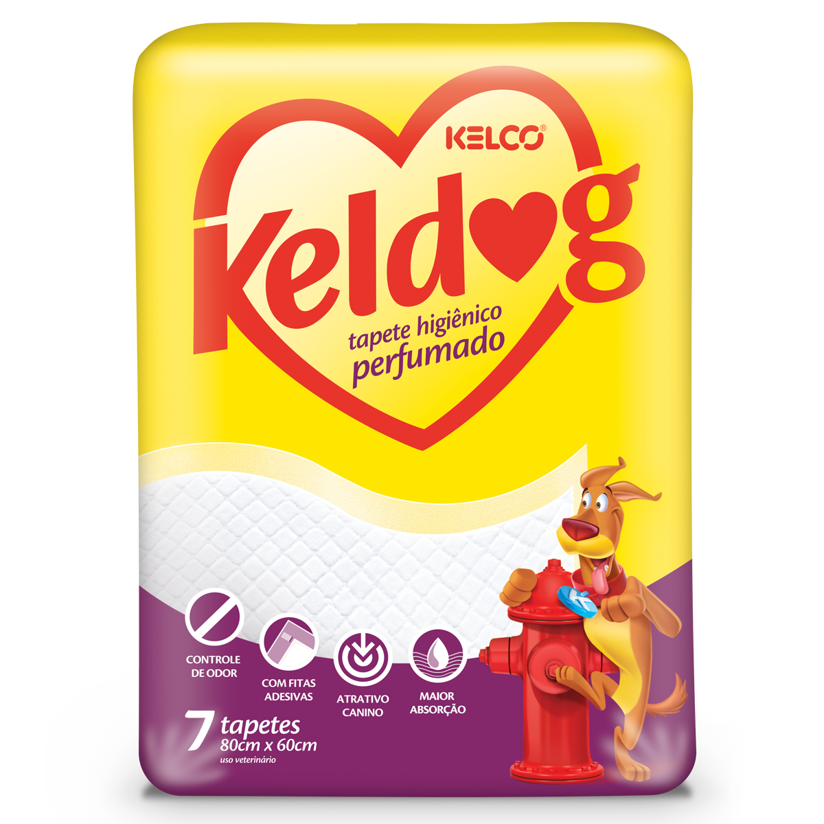 Tapete Keldog Perfumado 7 unidades