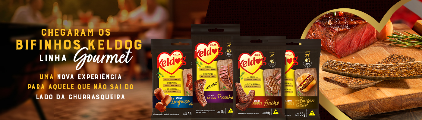 Bifinhos Keldog linha gourmet